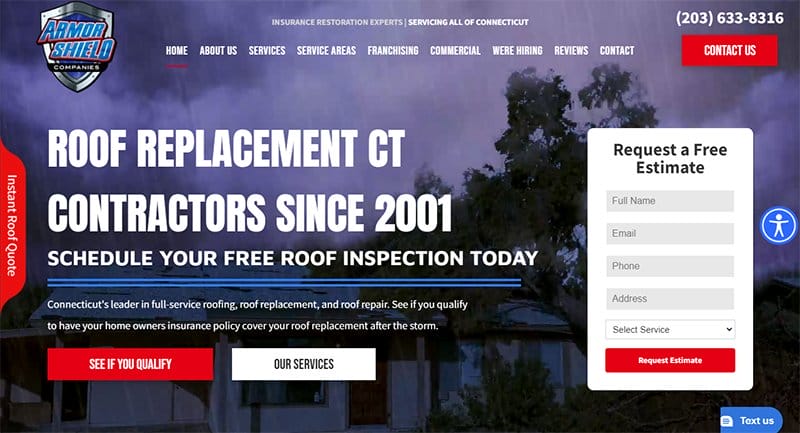 34. Armor Shield - Best Professional Services Website Example