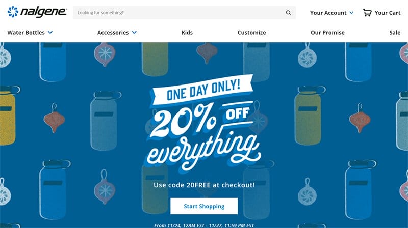 34. Nalgene - Powerful WooCommerce Store Example