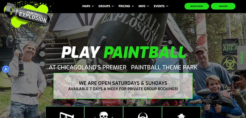 35. Paintball Explosion - Best Website Design Idea Example