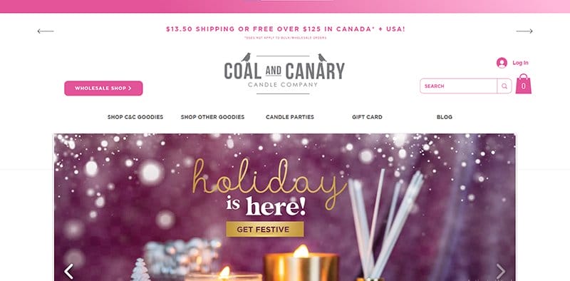 4. Coal and Canary - Best Website Design Idea Example