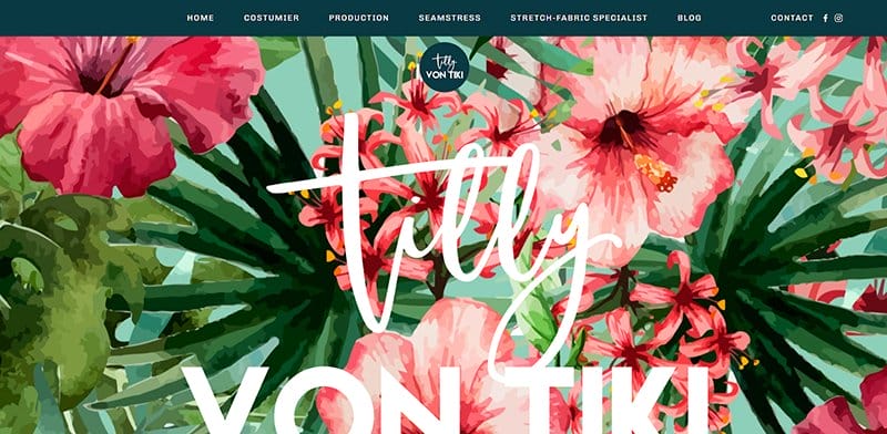 4. Tilly Von Tiki - Best Creative Web Design Idea Example