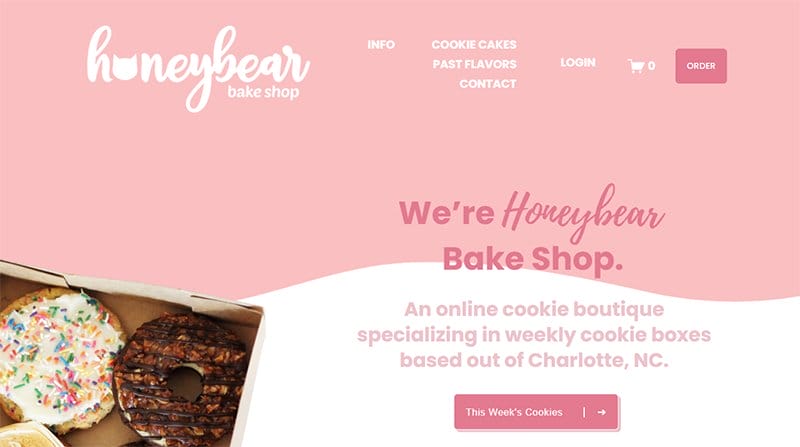 43. Honeybear Bake Shop - Squarespace Website Example