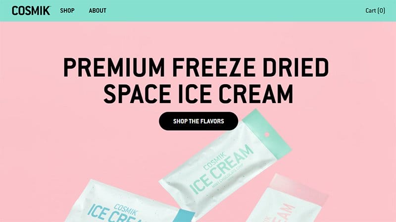 47. Cosmik - Squarespace Website Example