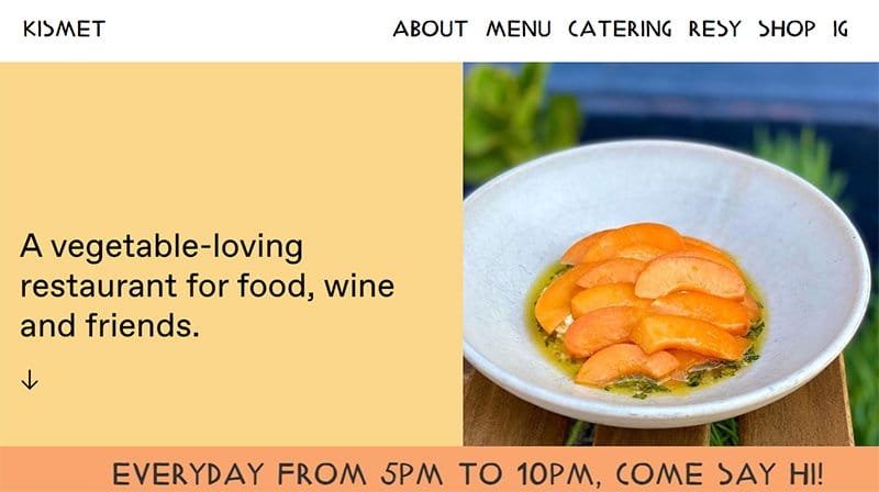 53. Kismet - Squarespace Website Example