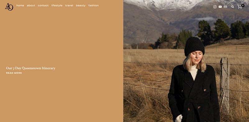 7. Ash Owens - Best Creative Web Design Idea Example