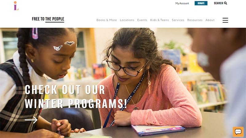 7. Carnegie Library of Pittsburgh - Best Library Website Design Inspiration Example