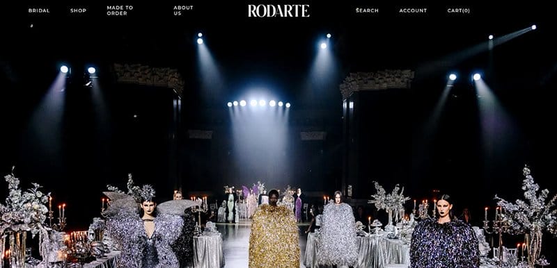 7. Rodarte - Best Website Design Idea Example