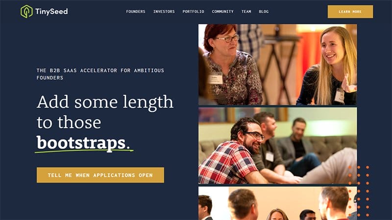 7. TinySeed - Brochure Website Example