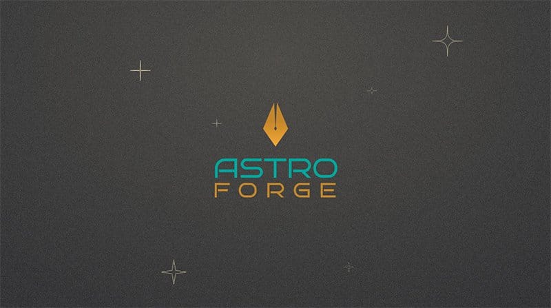 9. AstroForge - Retro Website Design Example
