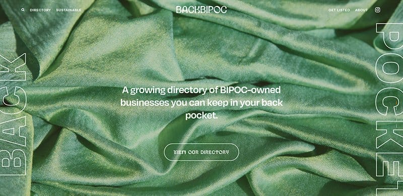 9. BackBIPoC - Best Creative Web Design Idea Example