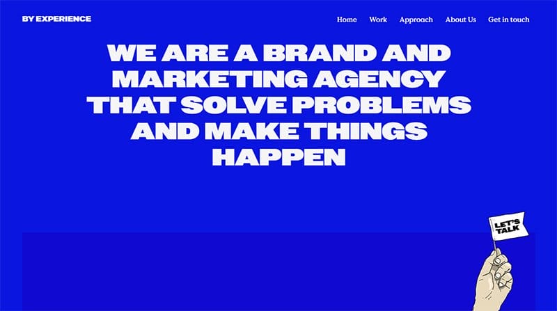 9. By Experience - Simple & Minimal Website Example