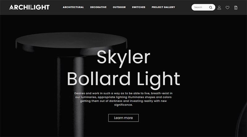 6. Archilight - Best Neumorphism Websites Examples