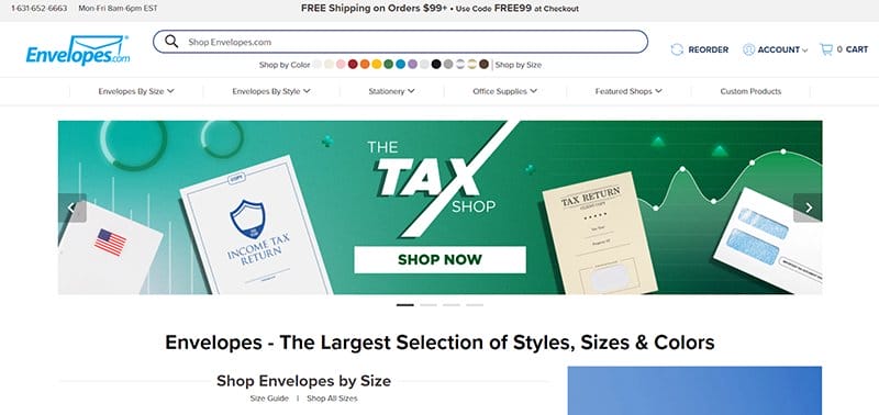 7. Envelopes - Best Multi-Page Website Examples