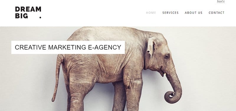 1. Dream Big - Real Multilingual Website Examples