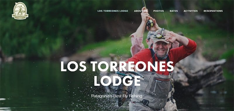 1. Fly Fish Patagonia - Best Fishing Websites Design Examples