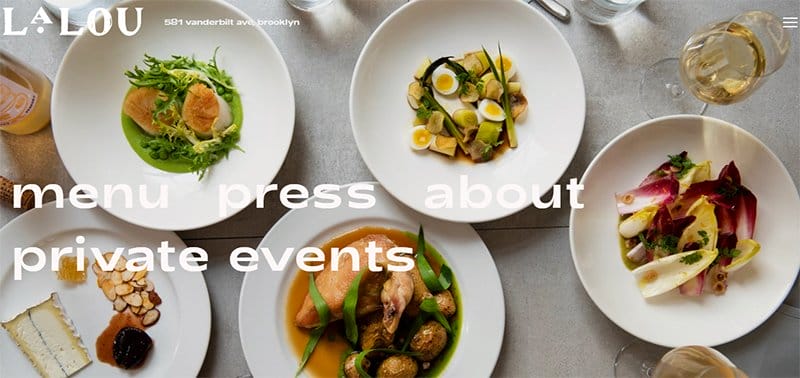 1. LaLou - Best Dynamic Website Examples