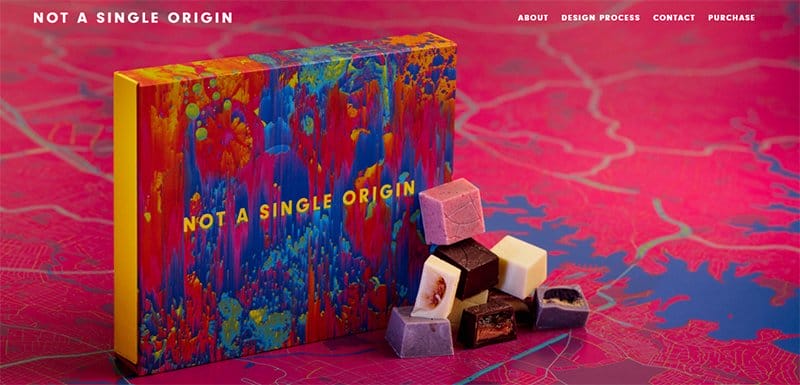1. Not a Single Origin - Best Colorful Website Design Examples