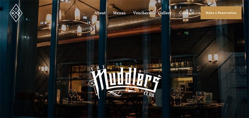 1. The Muddlers Club - Great Club Website Examples For Design Inspiration