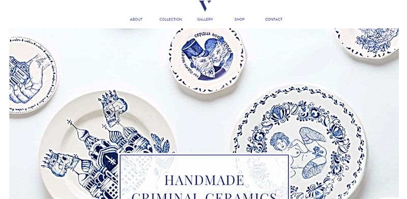 1. Valeria Monis - Best Blue Websites Example