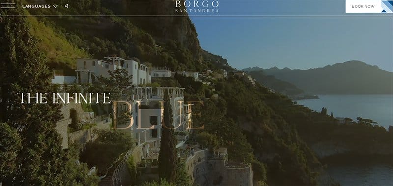 10. Borgo Santandrea Luxury Hotel - Best Luxury Websites For Design Inspiration Example