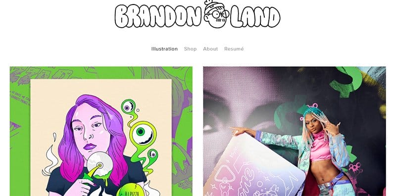10. Brandon Land - Best Colorful Website Design Examples