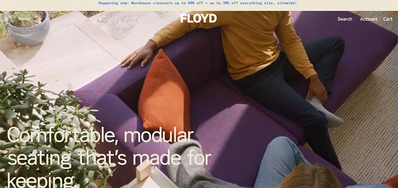 10. Floyd Home - Innovative Web Design Examples