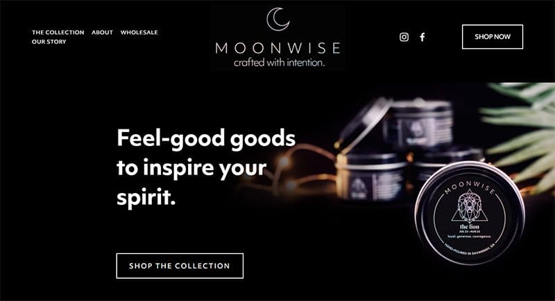 10. MoonWise - Best Black and White Website Design Inspiration Example
