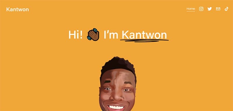 11. Kantwon Rogers - Great Personal Academic Website Examples