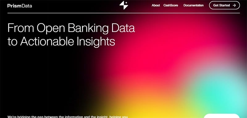 11. PrismData - Beautiful Examples of Gradient Websites Example