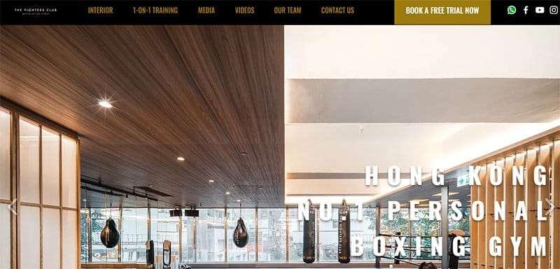 11. The Fighters Club - Great Club Website Examples For Design Inspiration