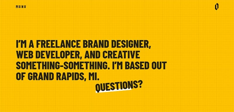 12. Derek Mohr - Best Black and Gold Website Designs for Inspiration Example