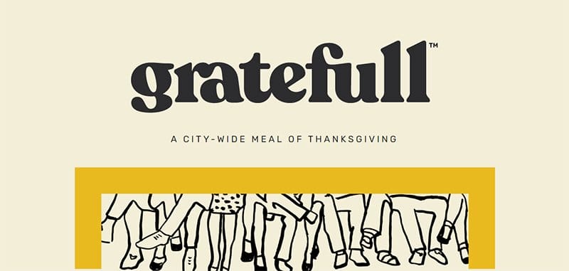 12. Gratefull - Stunning Yellow Websites With Color Schemes Example