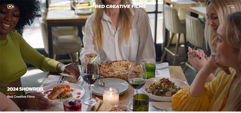 12. Red Creative Films - Amazing Video Portfolio Websites & Design Examples