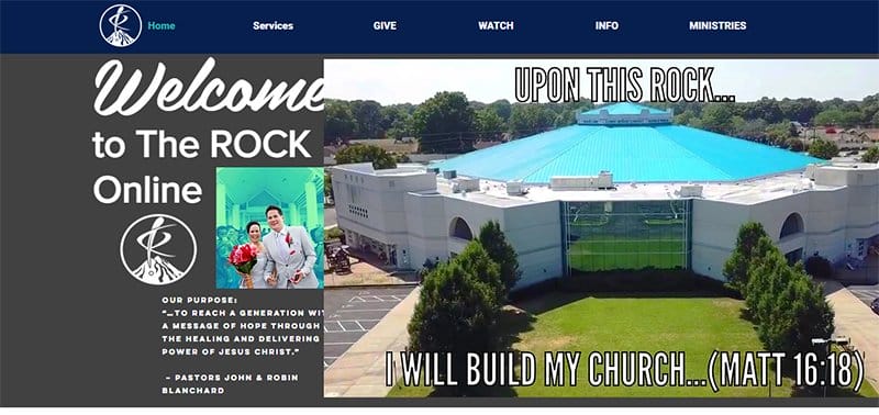 12. Rock Church International - Best Spirituality Website Examples