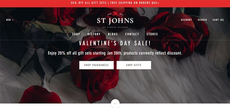 12. ST JOHNS - Best Luxury Websites For Design Inspiration Example