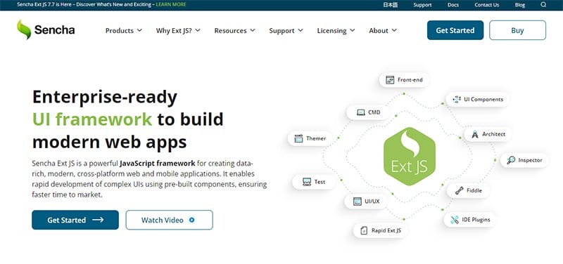 12. Sencha - User Interface Design Examples For User-Friendly Websites