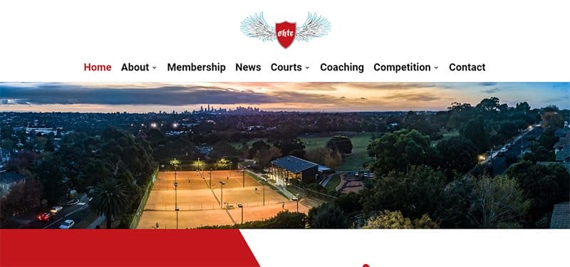12. South Hawthorn Tennis Club - Great Club Website Examples For Design Inspiration