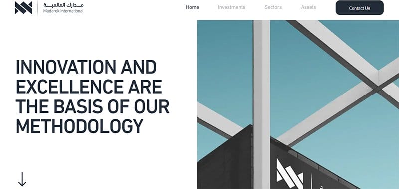 13. Madarek International - Real Multilingual Website Examples
