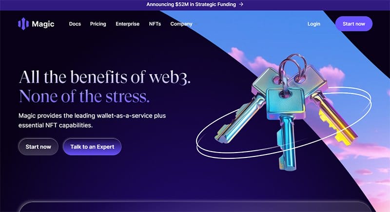 13. Magic - Best Web3 Websites & Design Examples