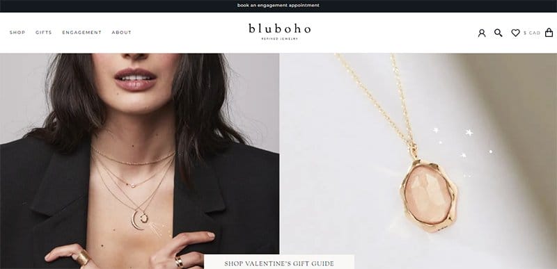 14. Bluboho - Best Jewelry Website Design Examples