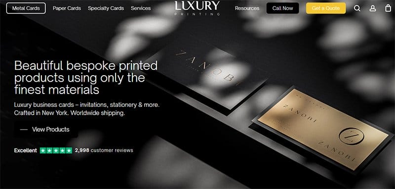 14. Luxury Printing - Best Luxury Websites For Design Inspiration Example