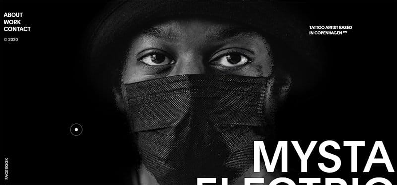 15. Mysta Electric - Best Black and White Website Design Inspiration Example
