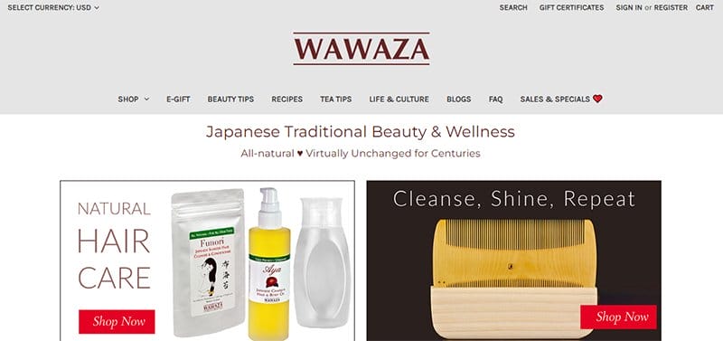 15. WAWAZA - Best Japanese Web Design Examples