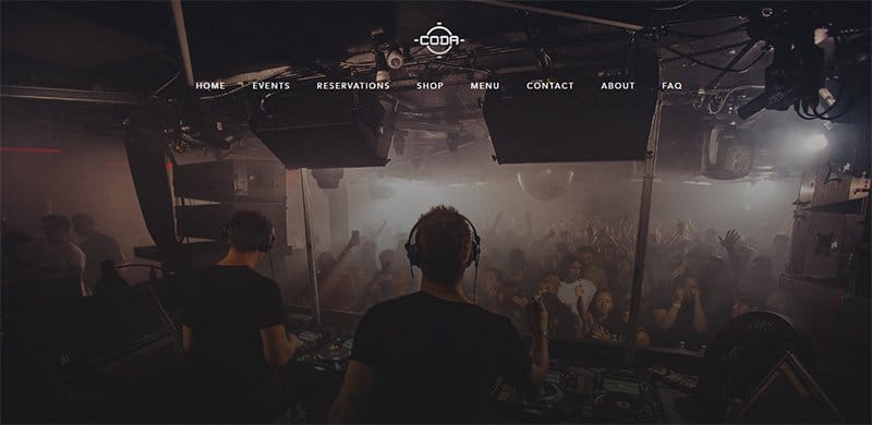 16. CODA - Great Club Website Examples For Design Inspiration