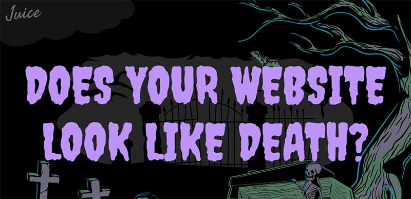 16. Does your website look like death - Best Microsite Examples