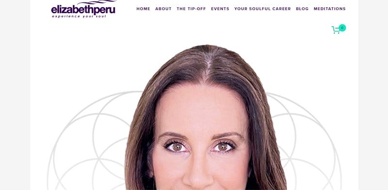 16. Elizabeth Peru - Best Spirituality Website Examples