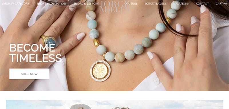 16. Jorge Adeler Jewellery - Best Luxury Websites For Design Inspiration Example