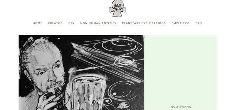 17. Ingo Swann - Best Spirituality Website Examples