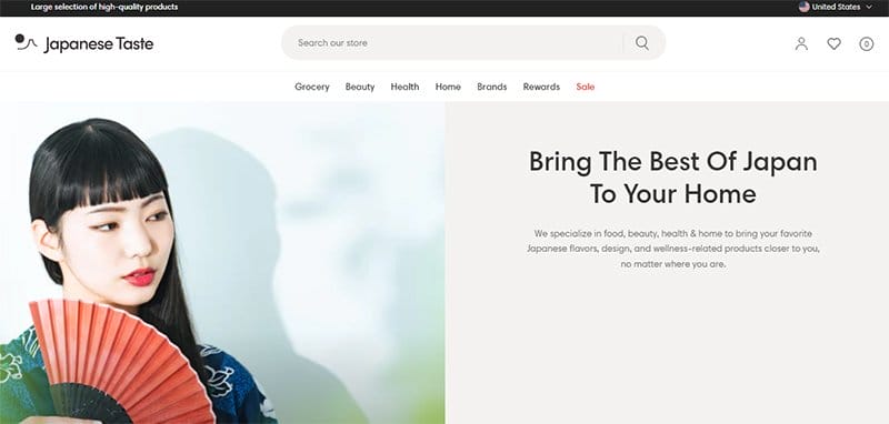 17. Japanese Taste - Best Japanese Web Design Examples