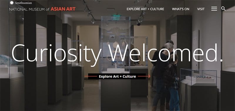 17. National Museum of Asian Art - Best Museum Websites for Design Inspiration Example